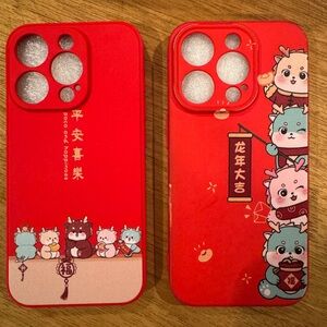 Red Cartoon I Phone 15 ProCases